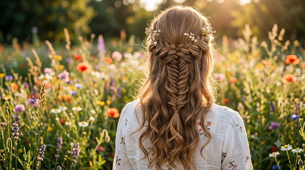 20 Ethereal Fishtail & Crown Braid Hairstyles (Princess-Core)